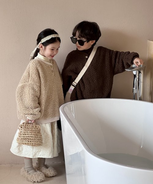 aimoha(aimoha（アイモハ）)/【aimoha－KIDS－】韓国子供服　ボアオーバースウェット/img17