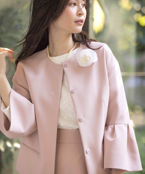 【VERY3月号掲載・NAVY】コンフォータブルドレープ ジャケット NAVY