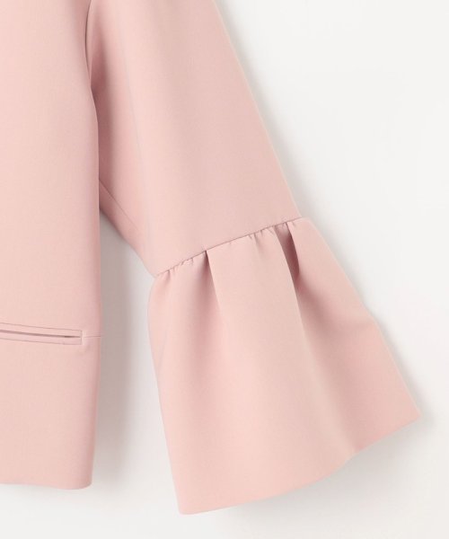 【VERY3月号掲載・NAVY】コンフォータブルドレープ ジャケット ノーカラージャケット S1840234583(14025円)