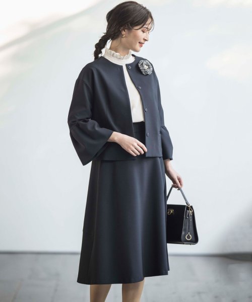 【VERY3月号掲載・NAVY】コンフォータブルドレープ ジャケット NAVY