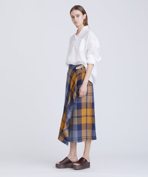 【ONeil of Dublin/オニールオブダブリン】アシンメトリーキルトスカート オブ