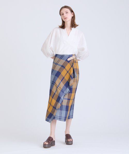 【ONeil of Dublin/オニールオブダブリン】アシンメトリーキルトスカート オブ