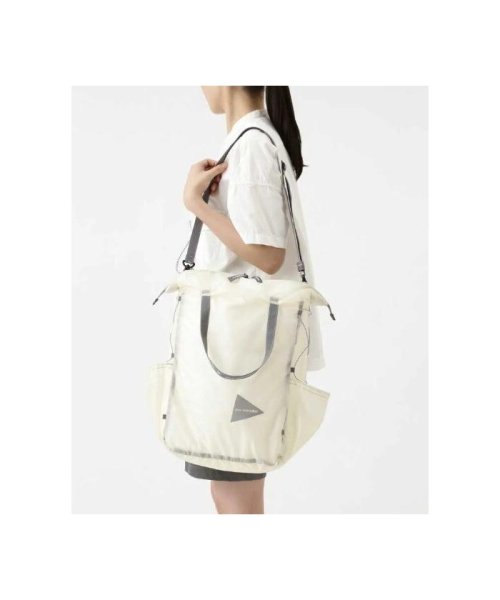 and wander/アンドワンダー　sil tote bag　シルトートバッグ and wander/アンドワンダー　sil tote