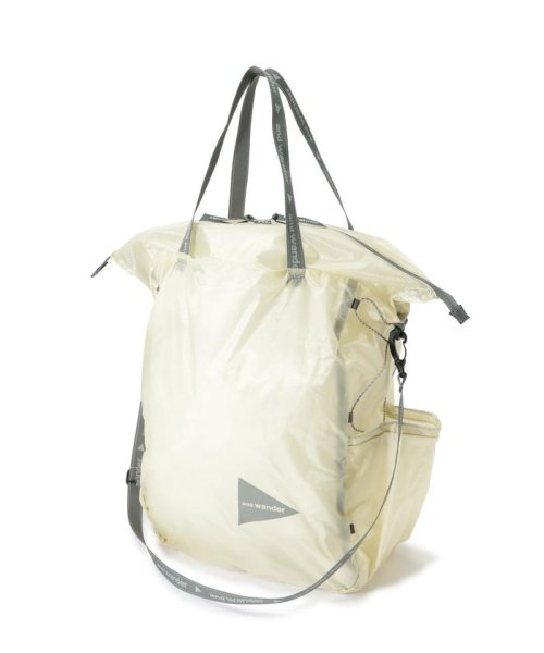 and wander/アンドワンダー　sil tote bag　シルトートバッグ and wander/アンドワンダー　sil tote