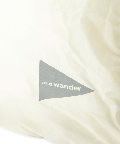 and wander/アンドワンダー　sil tote bag　シルトートバッグ and wander/アンドワンダー　sil tote