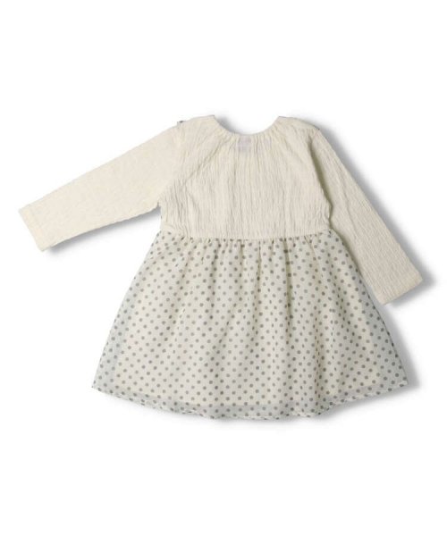 Crescent(クレセント)/【子供服】 crescent (クレセント) 水玉シフォン長袖ワンピース 80cm～130cm N22302/img02