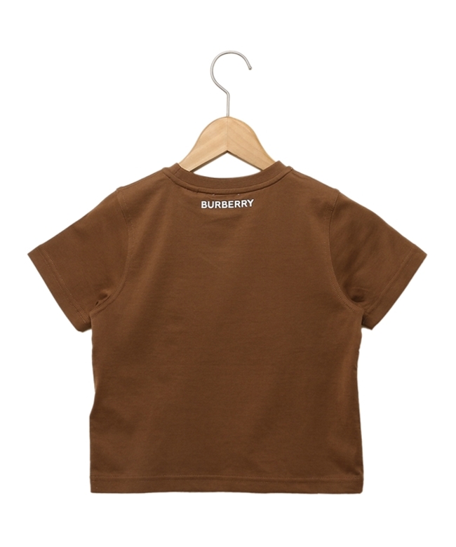 バーバリー 子供服 Tシャツ トップス 半袖カットソー ブラウン キッズ BURBERRY 8070181 A8900