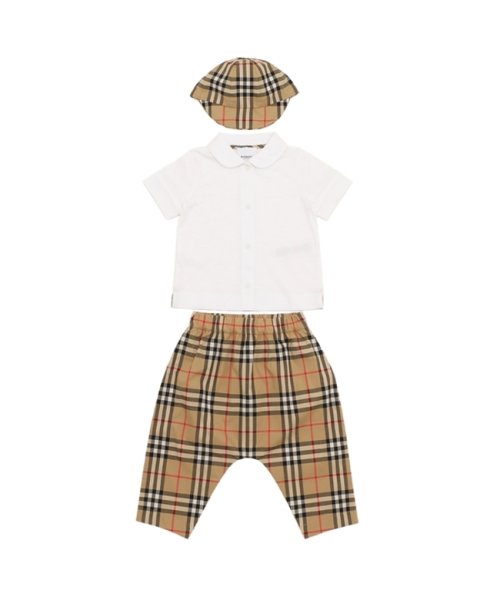 BURBERRY(バーバリー)/バーバリー ベビー服 スリーピース ベイビーギフトセット ベージュ ホワイト ベビー BURBERRY 8070272 A7028/img01