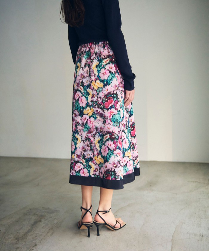 グラデフラワープリントスカート(505826178)｜阪急百貨店公式