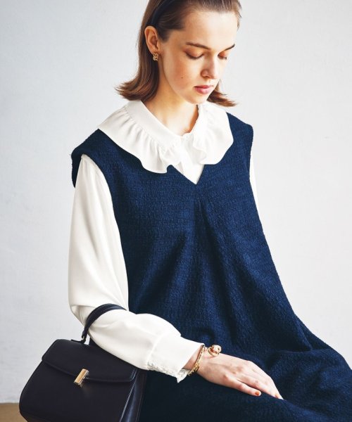 ファンシーツイード Vネックジャンスカ Vネックジャンスカ ファンシーツイード J1704278574(12942円)