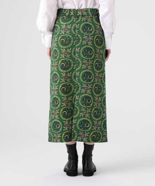 ポリステルプリント Iラインロングスカート H1497516661(11550円)