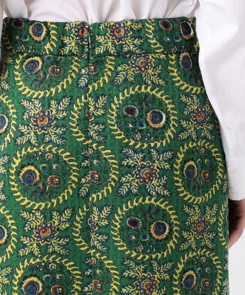 ポリステルプリント Iラインロングスカート H1497516661(11550円)