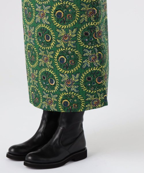 ポリステルプリント Iラインロングスカート H1497516661(11550円)