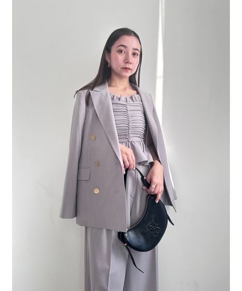 Sustainableギャザーデザインビスチェ 予めご了承ください