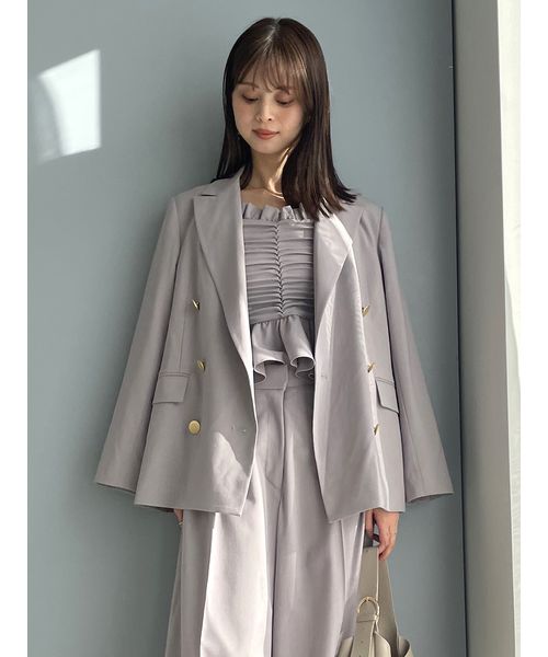 【美品】SNIDEL Sustainable ダブルジャケット SNIDEL（スナイデル）の「Sustainableダブルジャケット（その他