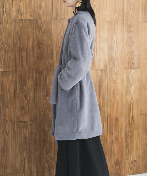 エコファーロングコート color size