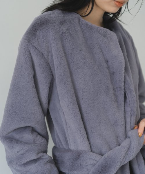 エコファーロングコート color size