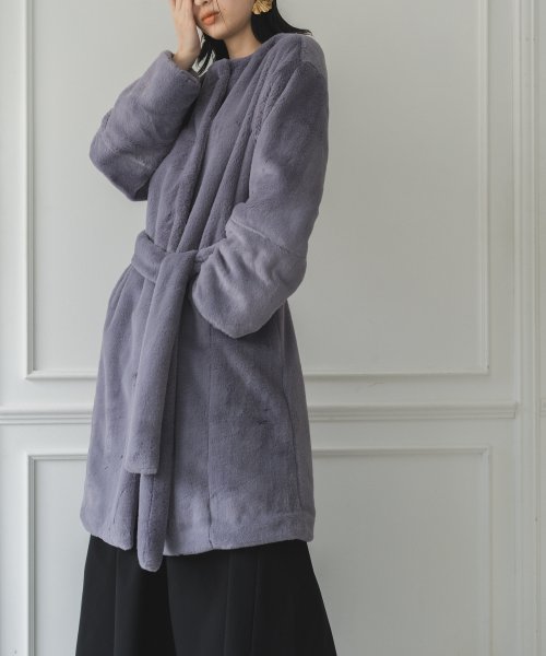 エコファーロングコート color size