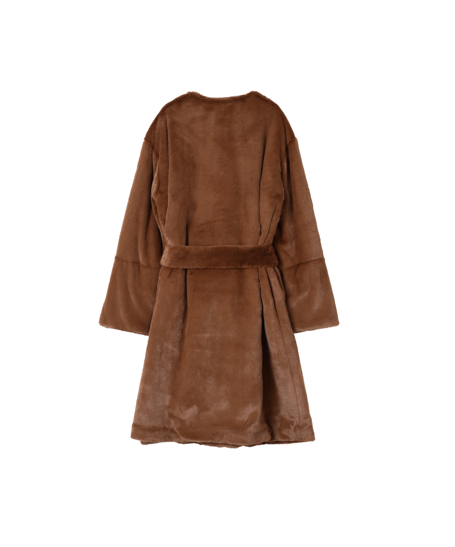 エコファーロングコート 商品説明FEATURE上品で存在感のある素材感が