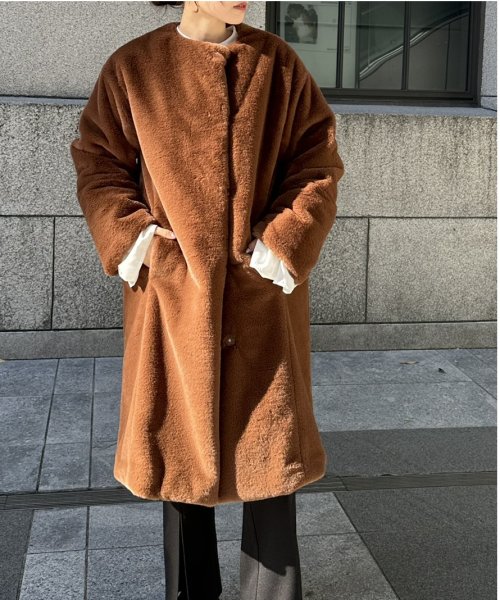 エコファーロングコート color size