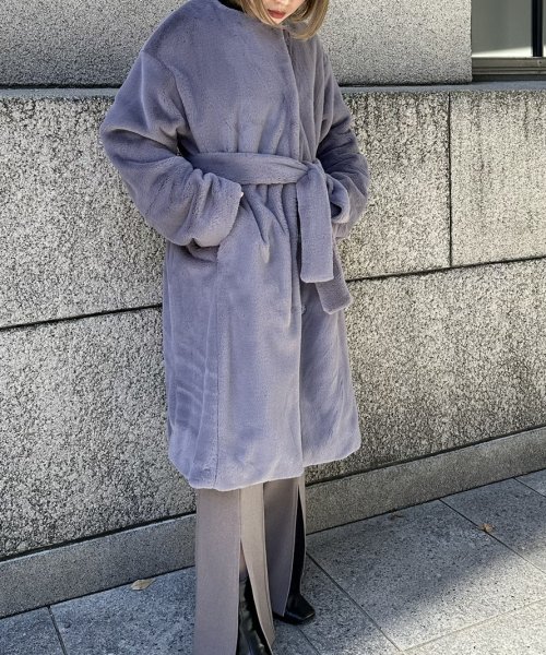 エコファーロングコート color size