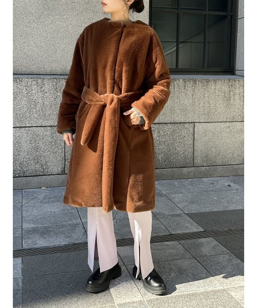 エコファーロングコート color size