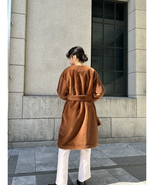 エコファーロングコート color size