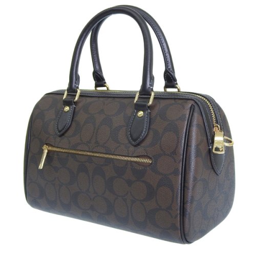 COACH コーチ ROWAN SATCHEL ローアン サッチェル シグネチャー ハンド バッグ 斜めがけ ショルダー バッグ 2WAY バッグ
