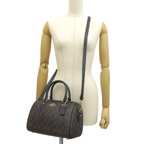 COACH コーチ ROWAN SATCHEL ローアン サッチェル シグネチャー ハンド バッグ 斜めがけ ショルダー バッグ 2WAY バッグ