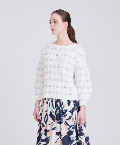 カットジャカードバルーンプルオーバー 