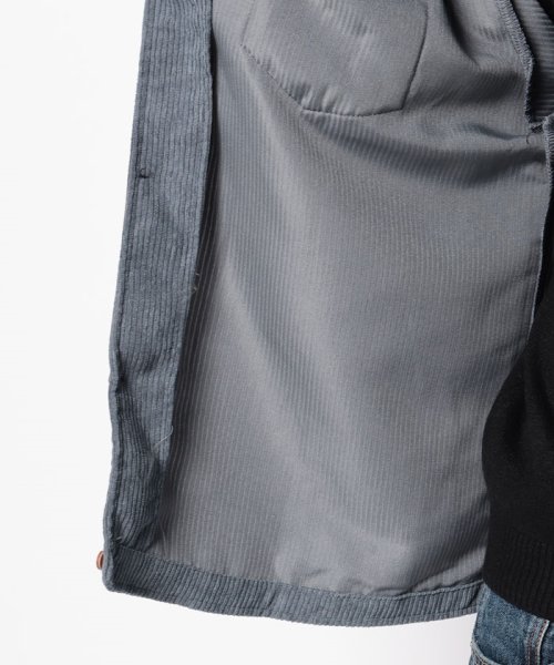 SETUP7(SETUP7)/【SETUP7】ワンポイントロゴ コーデュロイシャツジャケット 羽織り 長袖 胸ポケット KNF037/img08