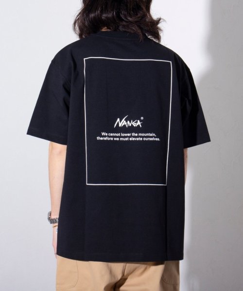 GLOSTER(GLOSTER)/【NANGA×GLOSTER】別注  ワンポイントロゴ刺繍 バックプリントTシャツ/img25