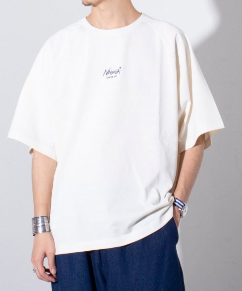 GLOSTER(GLOSTER)/【NANGA×GLOSTER】別注  ボックスロゴ ラグランTシャツ/img05