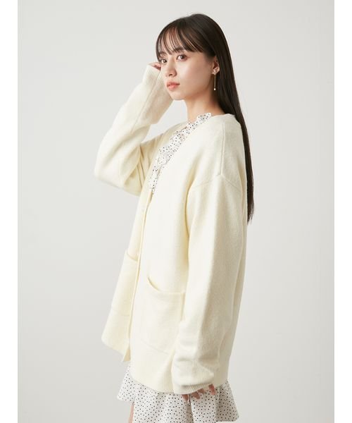 ビジューリボンボタンミドルカーディガン(505825624)｜阪急百貨店公式  