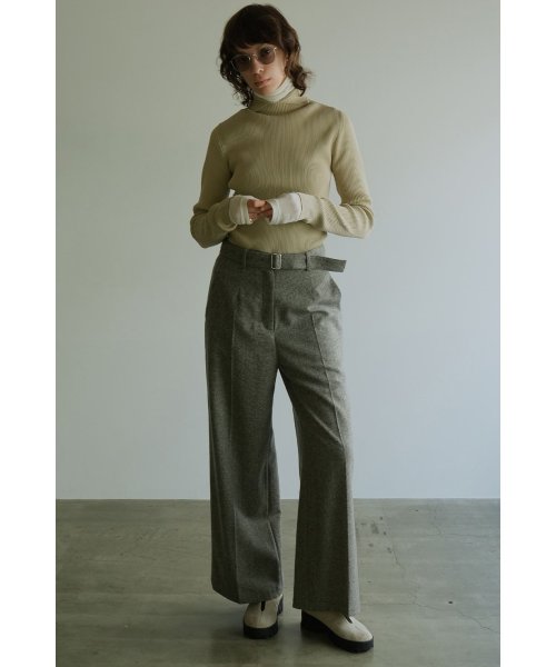 CLANE(クラネ)/BELTED WIDE PANTS/img01