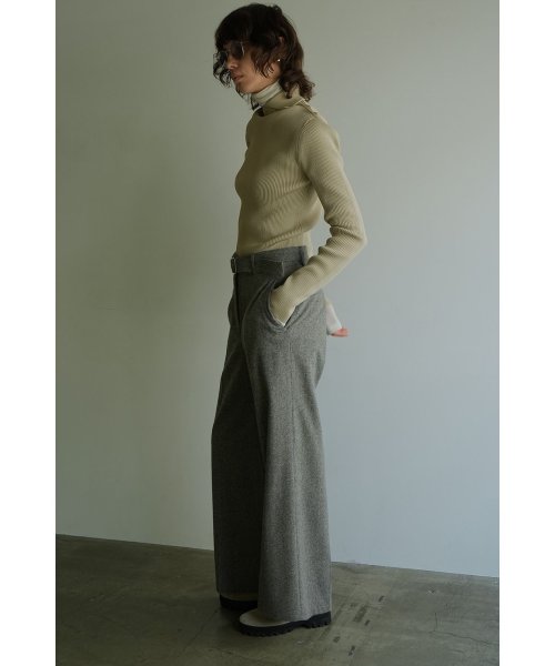 CLANE(クラネ)/BELTED WIDE PANTS/img02
