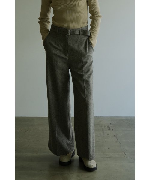 CLANE(クラネ)/BELTED WIDE PANTS/img04
