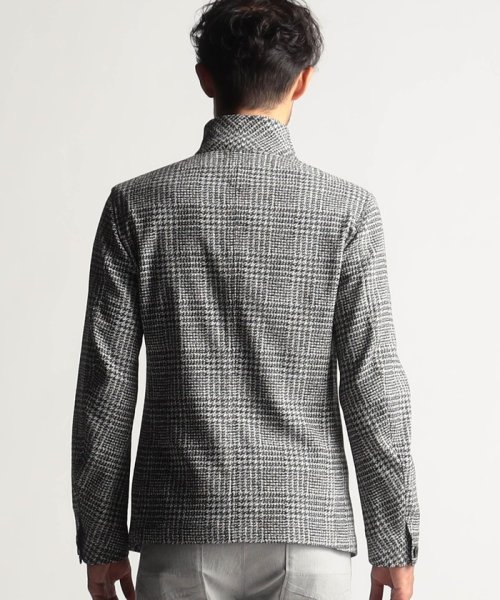 先染ガムストレッチスタンドカラーカヴァーオールジャケット 