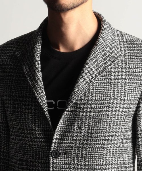 先染ガムストレッチスタンドカラーカヴァーオールジャケット 