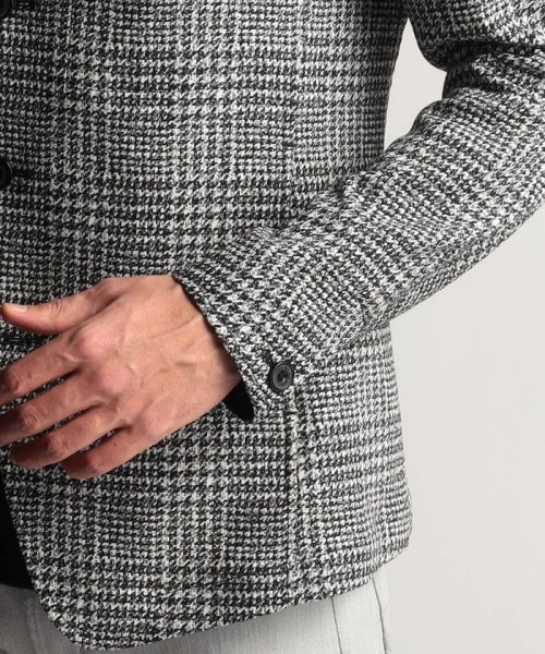 先染ガムストレッチスタンドカラーカヴァーオールジャケット 