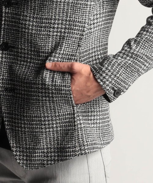 先染ガムストレッチスタンドカラーカヴァーオールジャケット 