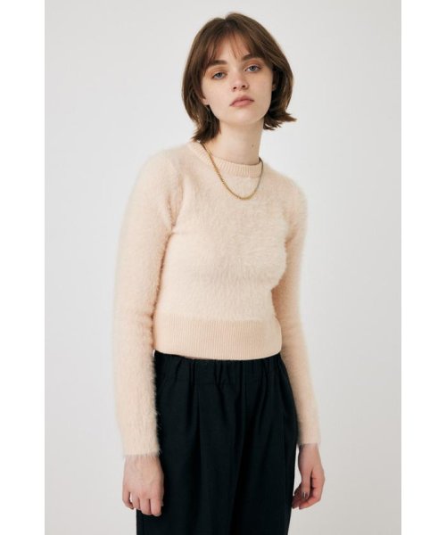 moussy(マウジー)/CROPPED SHAGGY KNIT トップス/img07