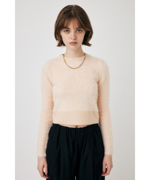 moussy(マウジー)/CROPPED SHAGGY KNIT トップス/img11