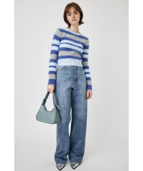 moussy(マウジー)/CROPPED SHAGGY KNIT トップス/img13