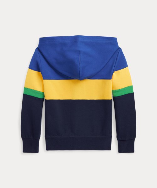 (ボーイズ 2才～7才)ストライプド ダブルニット フルジップ フーディ Cotton TM