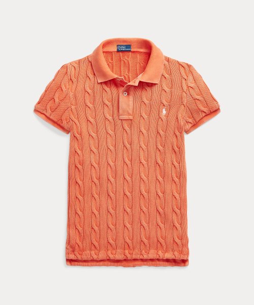 ケーブルニット ポロシャツ Ralph Cotton TM