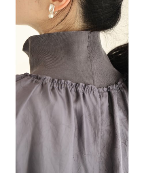 CAWAII(カワイイ)/立体襟と胸元タックのポワン袖ワンピース/img15