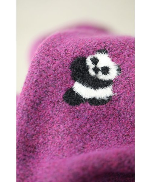 CAWAII(カワイイ)/遊び心溢れるパンダ刺繍の紫ニット/img10