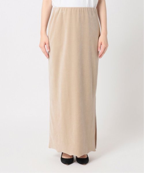 セール】Higuchi×S ベロアスリットロングスカート(505828008  