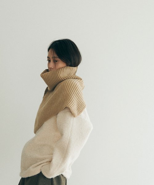 marjour(マージュール)/SWITCHING KNIT CAPE/img06